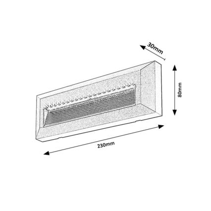 Rabalux - Applique murale extérieure LED/6W/230V IP65 noire