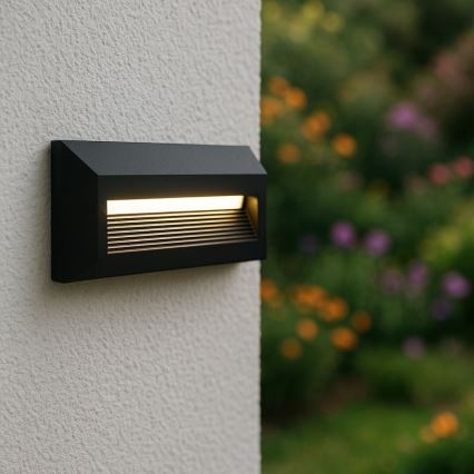 Rabalux - Applique murale d'extérieur LED/6W/230V IP65 noir