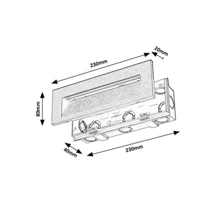 Rabalux - Applique murale d'extérieur LED/6W/230V IP65 noir