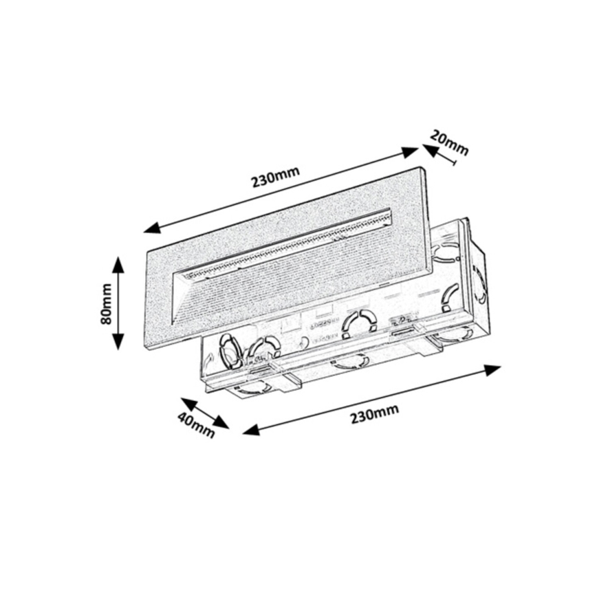 Rabalux - Applique murale d'extérieur LED/6W/230V IP65 noir