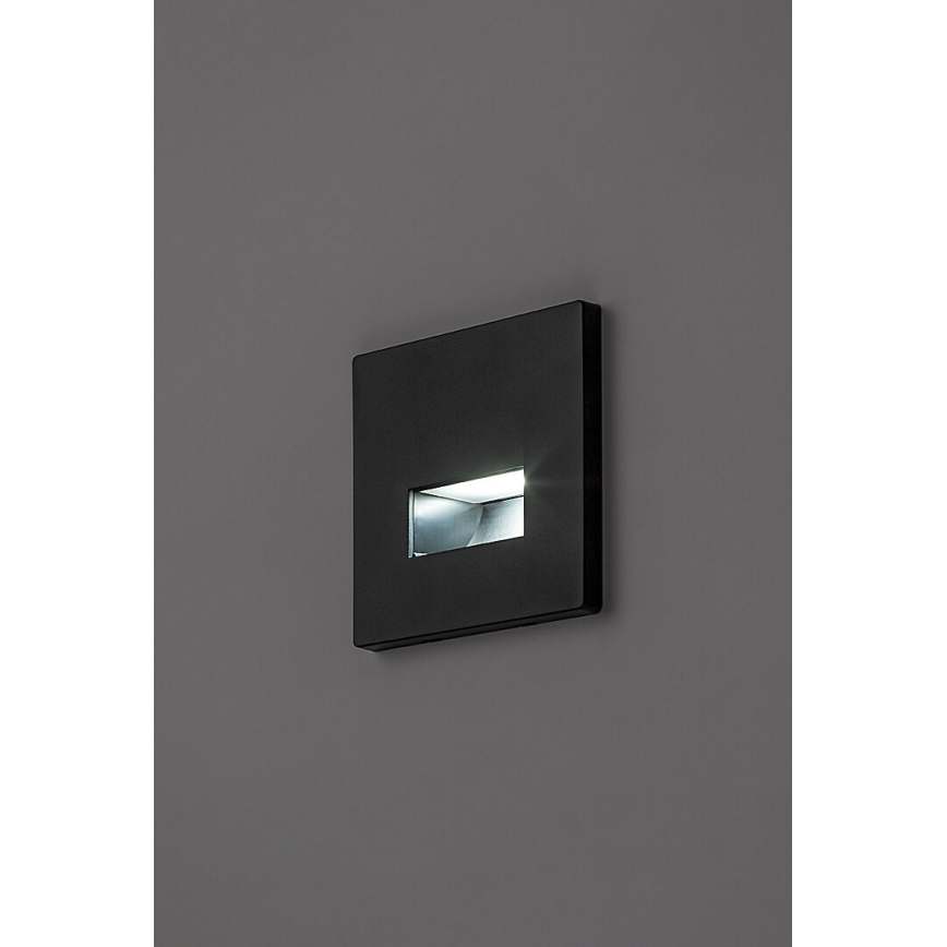 Rabalux - Luminaire LED pour escalier 1W/230V 3000/4500/6500K noir