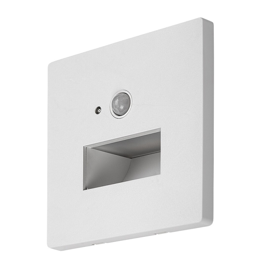 Rabalux - Luminaire d'escalier LED avec détecteur de mouvement et capteur crépusculaire LED/1W/230V 3000/4500/6500K blanc