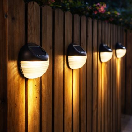 Rabalux - Lot de 2 appliques murales solaires à LED, 0,06 W, 1,2 V, 300 mAh, IP44