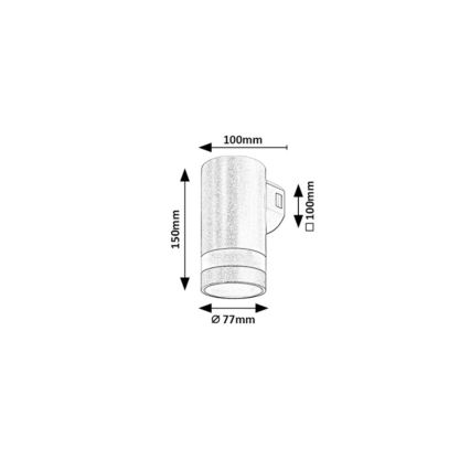 Rabalux - Applique murale d'extérieur LED/9W/230V IP65 marron