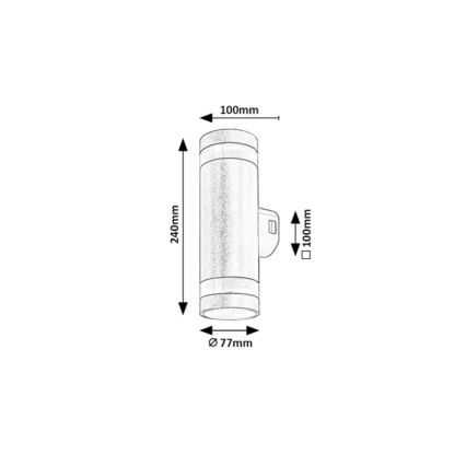 Rabalux - Applique murale extérieure LED/16W/230V IP65 marron