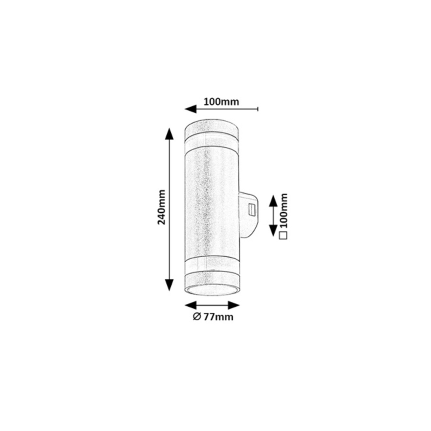 Rabalux - Applique murale extérieure LED/16W/230V IP65 marron