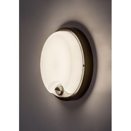 Rabalux - Applique murale d'extérieur LED avec capteur, 18 W, 230 V, IP65, noire
