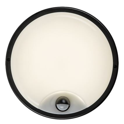 Rabalux - Applique murale d'extérieur LED avec capteur, 18 W, 230 V, IP65, noire