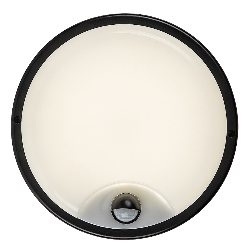 Rabalux - Applique murale d'extérieur LED avec capteur, 18 W, 230 V, IP65, noire