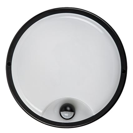 Rabalux - Applique murale d'extérieur LED avec capteur, 18 W, 230 V, IP65, noire