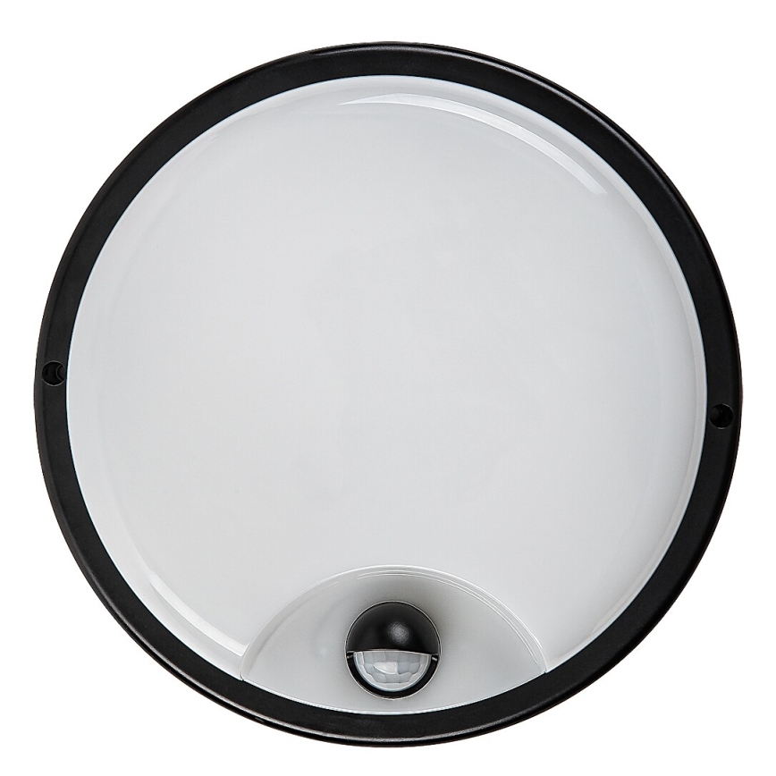 Rabalux - Applique murale d'extérieur LED avec capteur, 18 W, 230 V, IP65, noire