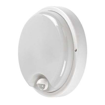 Rabalux - Applique murale extérieure LED avec détecteur, 18W/230V, IP65, blanche