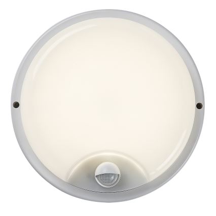 Rabalux - Applique murale extérieure LED avec détecteur, 18W/230V, IP65, blanche