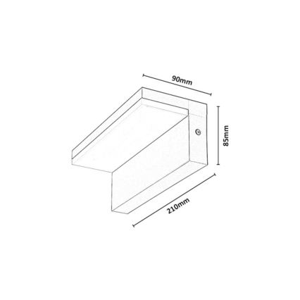 Rabalux - Applique murale d'extérieur LED/9W/230V IP54 beige