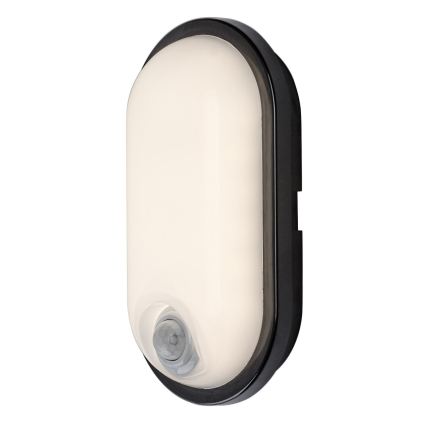 Rabalux - Plafonnier LED d'extérieur avec détecteur de mouvement LED/15W/230V IP65 noir