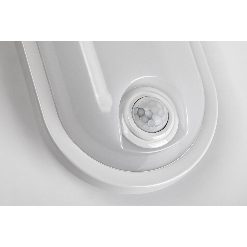 Rabalux - Plafonnier extérieur LED avec détecteur LED/15W/230V IP65 blanc