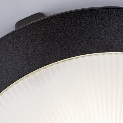 Rabalux - Plafonnier d'extérieur avec détecteur de mouvement 1xE27/9W/230V IP65 Ø 30 cm noir
