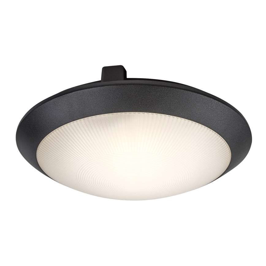 Rabalux - Plafonnier d'extérieur avec détecteur de mouvement 1xE27/9W/230V IP65 Ø 30 cm noir