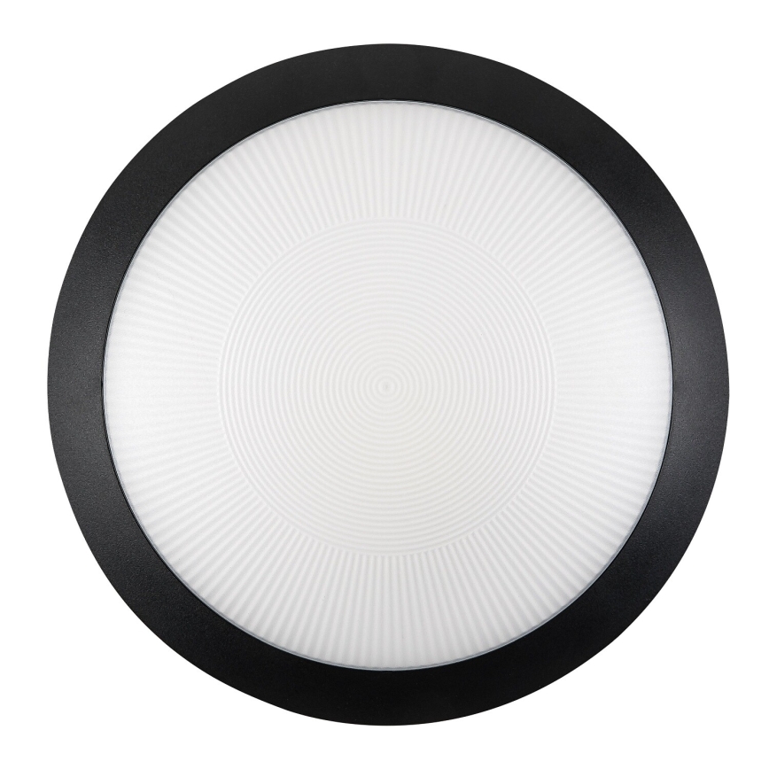 Rabalux - Plafonnier d'extérieur avec détecteur de mouvement 1xE27/9W/230V IP65 Ø 30 cm noir