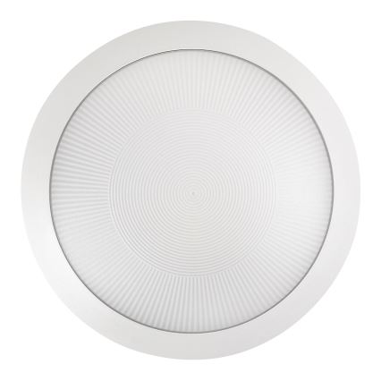 Rabalux - Plafonnier extérieur avec détecteur de mouvement 1xE27/9W/230V IP65 Ø 30 cm blanc