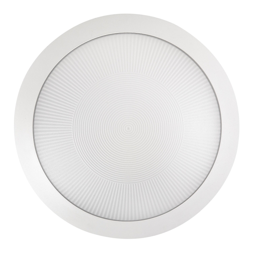 Rabalux - Plafonnier extérieur avec détecteur de mouvement 1xE27/9W/230V IP65 Ø 30 cm blanc