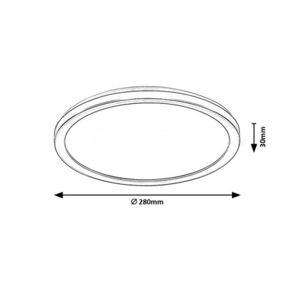Rabalux - Plafonnier d'extérieur LED dimmable LED/15W/230V Wi-Fi Tuya 2700-6500K IP44 + télécommande