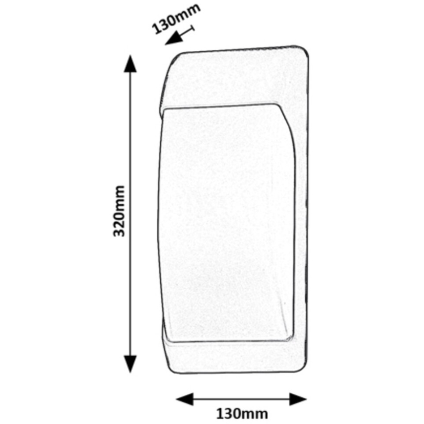 Rabalux - Applique murale d'extérieur 1xE27/12W/230V IP65