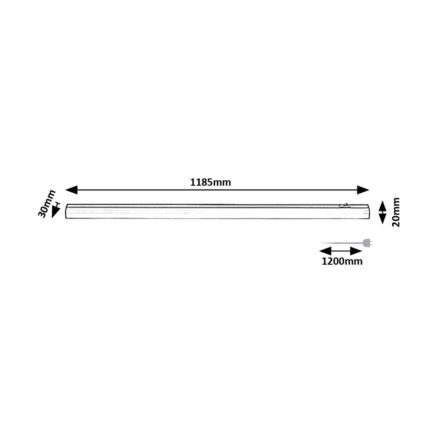 Rabalux - Réglette de cuisine LED/18W/230V 4000K 118 cm