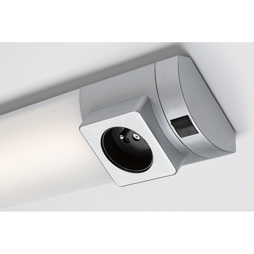 Rabalux - Réglette de cuisine avec prise LED/8W/230V 4000K 68 cm argent