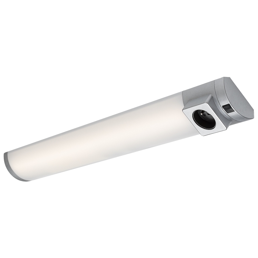 Rabalux - Réglette de cuisine avec prise LED/8W/230V 4000K 68 cm argent