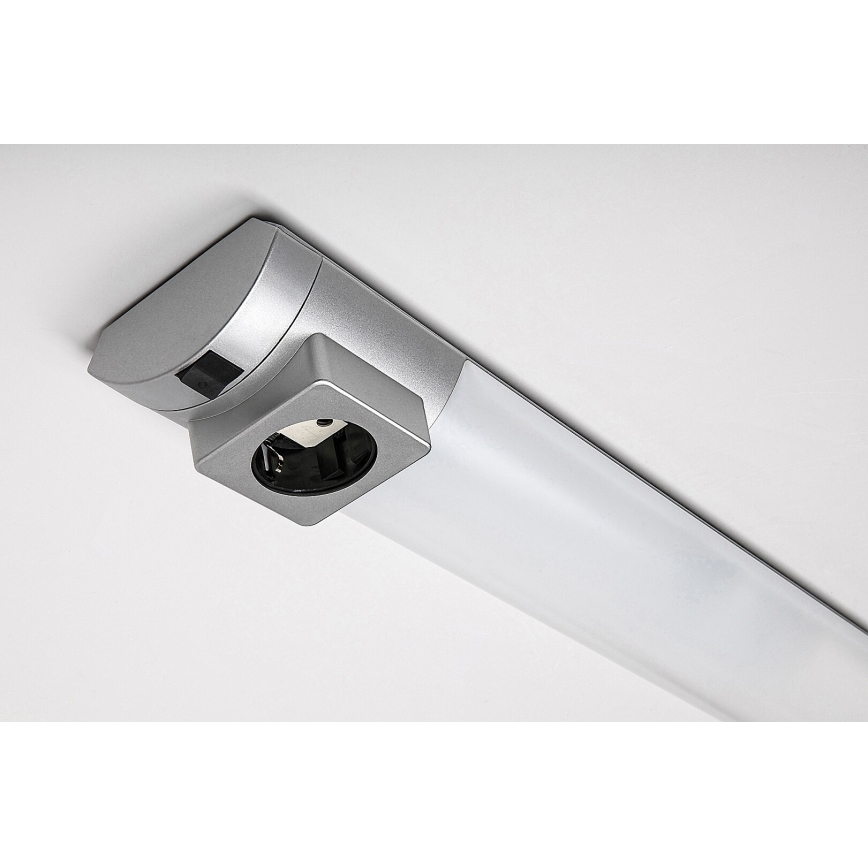 Rabalux - Réglette LED de cuisine avec prise LED/8W/230V 4000K 68 cm chrome mat
