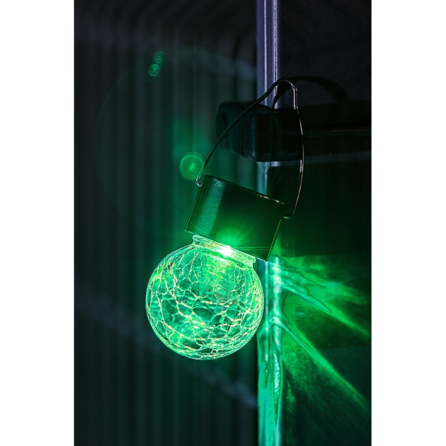 Rabalux - Éclairage solaire extérieure RGB avec interrupteur LED/0,06W 60 mAh IP44