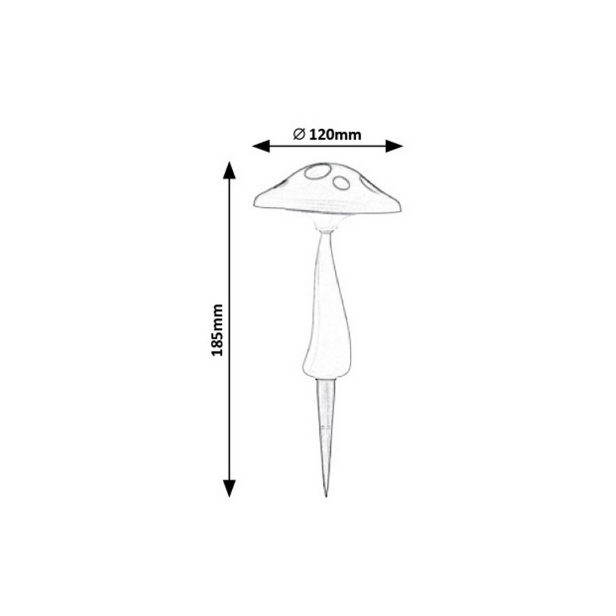 Rabalux - Éclairage solaire extérieur avec détecteur LED/0,06W/1xAA IP44 300 mAh