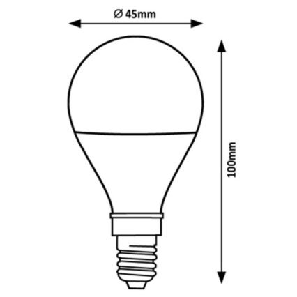 Rabalux - Ampoule LED G45 E14/2W/230V 3000K Classe énergétique A