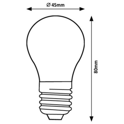 Rabalux - Ampoule LED G45 E27/2W/230V 4000K Classe énergétique A