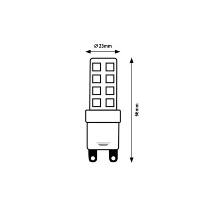 Rabalux - Ampoule LED SMD G9/9W/230V 4000K