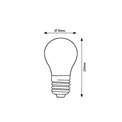 Rabalux - Ampoule LED FILAMENT A70 E27/18W/230V 4000K