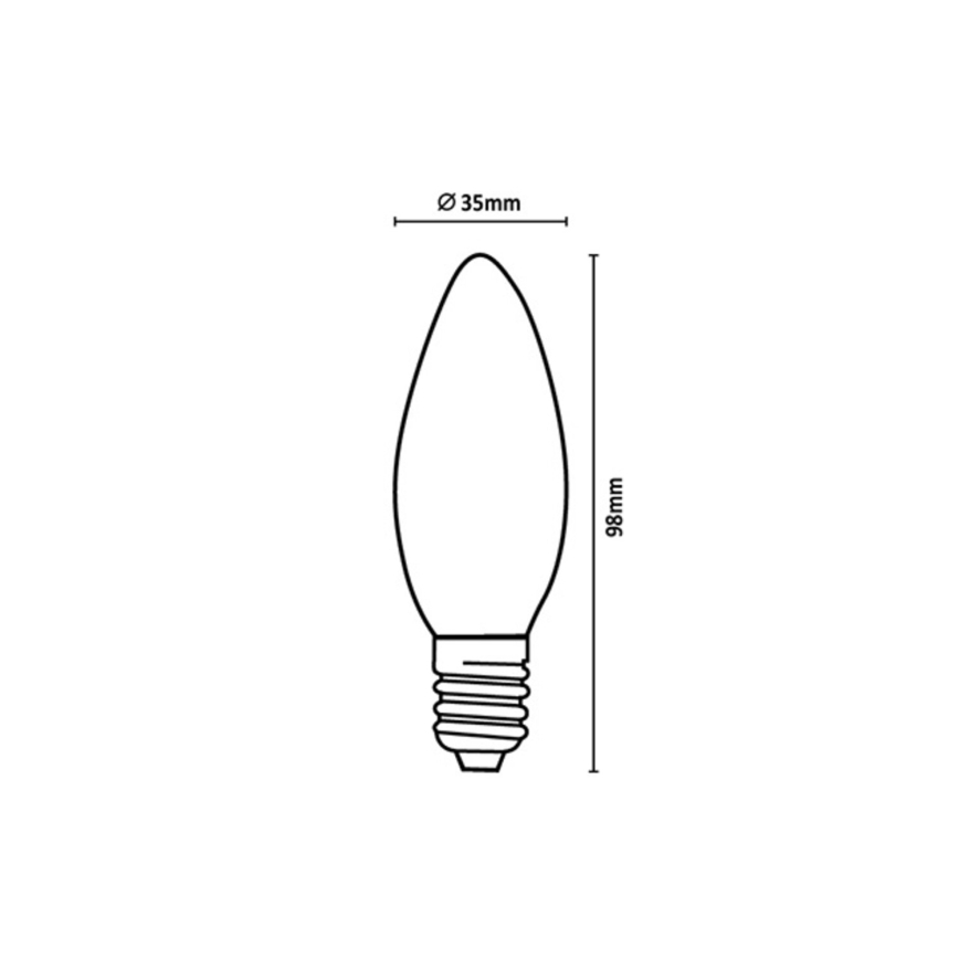 Rabalux - Ampoule LED FILAMENT C35 E14/4W/230V 3000K