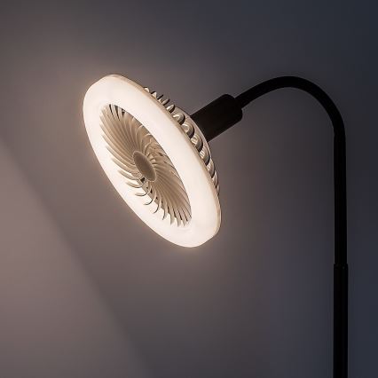 Rabalux - Ampoule LED dimmable avec ventilateur SMD E27/16W/230V 3000–6500 K + télécommande
