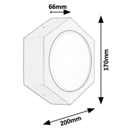 Rabalux - Applique murale extérieur LED/9W/230V IP54 680lm 3000K