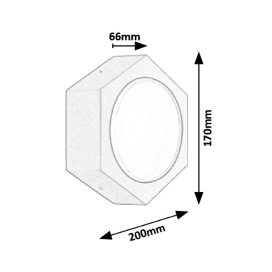 Rabalux - Applique murale extérieur LED/9W/230V IP54 680lm 3000K