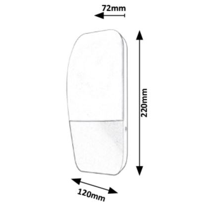 Rabalux - Applique murale extérieur LED/10W/230V IP65 800lm 4000K