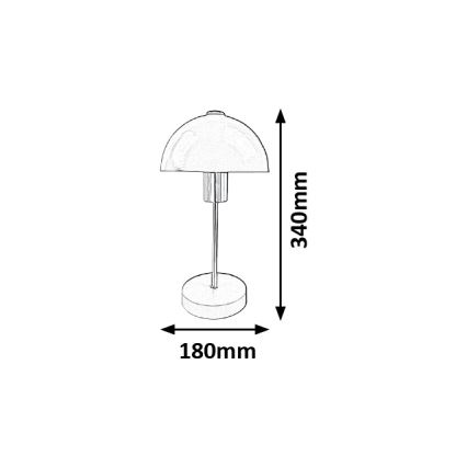 Rabalux - Lampe de table 1xE27/40W/230V