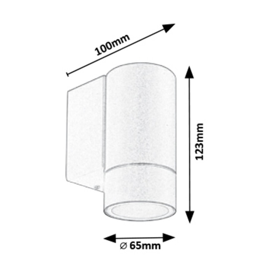 Rabalux - Applique murale extérieur 1xGU10/10W/230V IP54 blanche