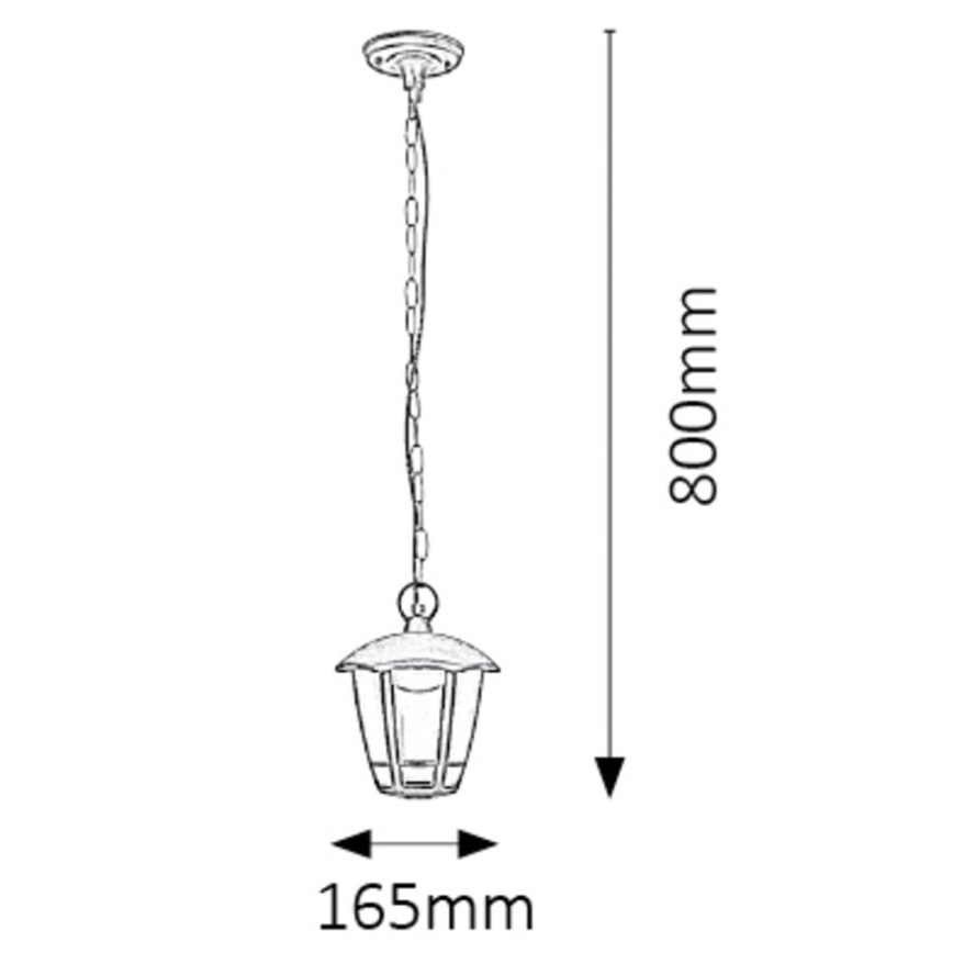 Rabalux - Suspension LED extérieure LED/8W/230V IP44
