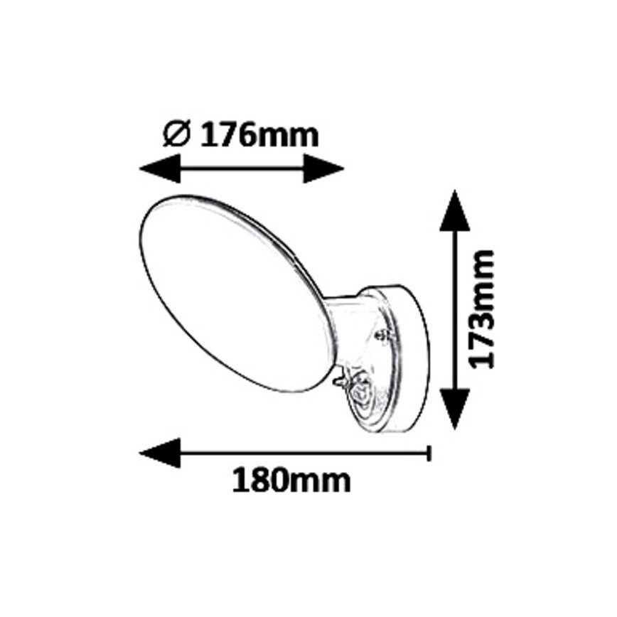 Rabalux - Applique murale LED extérieure avec détecteur LED/12W/230V IP54