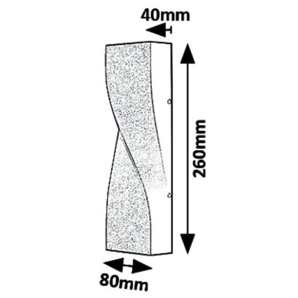 Rabalux - Applique murale extérieure LED/11W/230V IP65