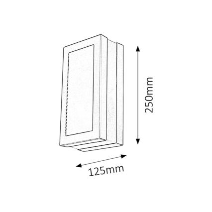 Rabalux - Applique murale extérieure 1xE27/14W/230V IP44