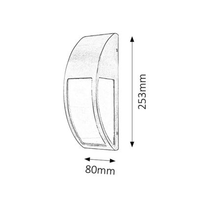 Rabalux - Applique murale extérieure 1xE27/40W/230V IP44