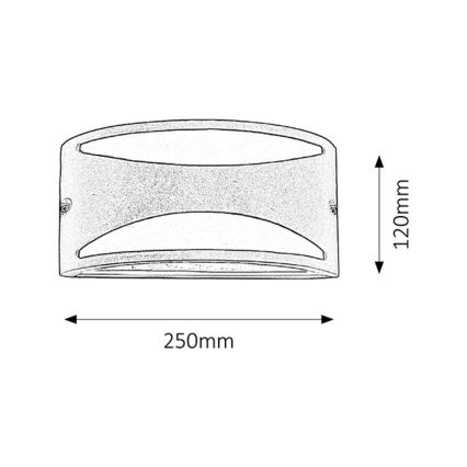 Rabalux - Applique murale extérieure 1xE27/60W/230V IP54